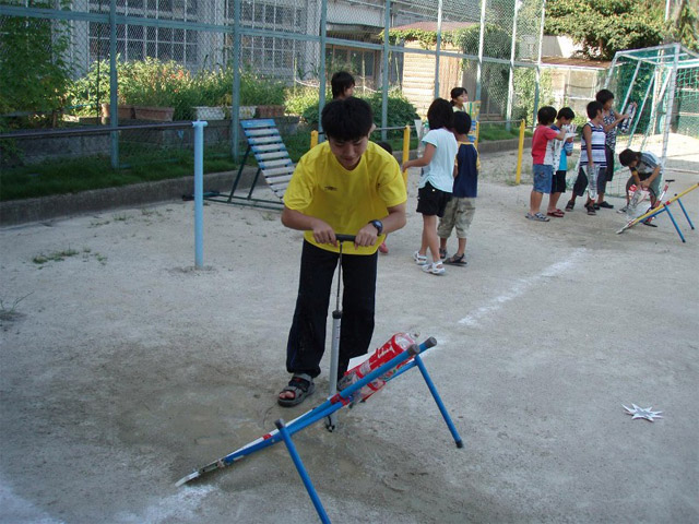 ペットボトルロケット飛ばし大会